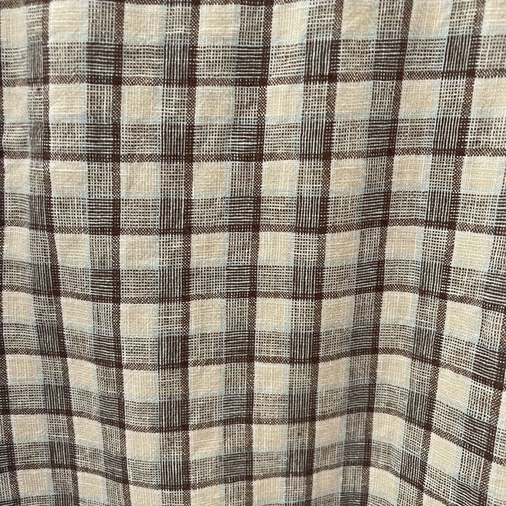 Lyle & Scot Scotland Men’s Linen/Cotton Blend Short Sleeve Shirt Size Large - Picture 3 of 6